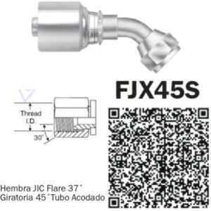 CONNECTION 10FJX45S-08 FOR 8 HOSE