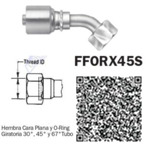 6FFORX45S-06 CONNECTION FOR 6 HOSE