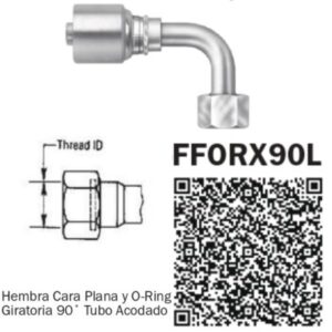 6FFORX90L-06 CONNECTION FOR 6 HOSE