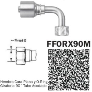 6FFORX90M-06 CONNECTION FOR 6 HOSE