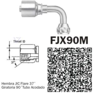 CONNECTION 6FJX90M-06 FOR 6 HOSE