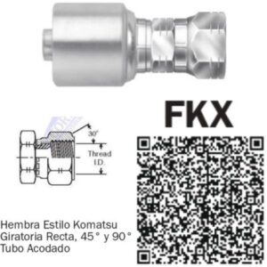 8FKX-08 CONNECTION FOR 8 HOSE