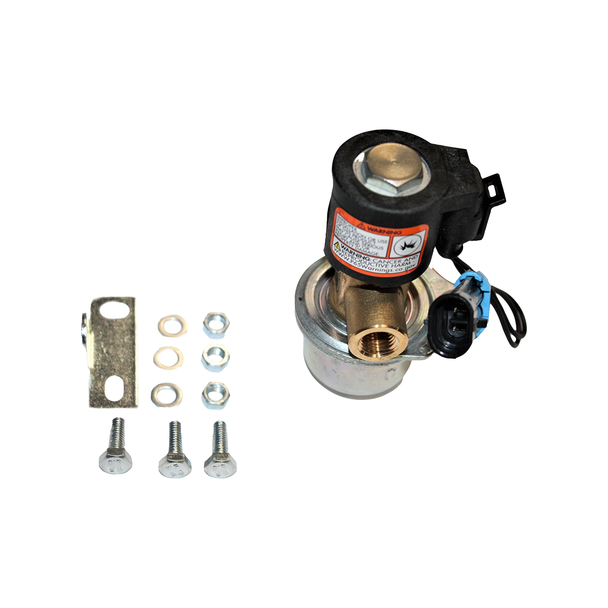 IMPCO SOLENOID VALVE 1/4 FEMALE - 1/4 MALE FOR SPECTRUM REGULATOR (E-CONTROLS) DISCONTINUED SE