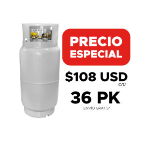 PACK OF 36 33.5 LBS TANK. = 29.9 LTS. IMPORTED (LIGHT STEEL)
